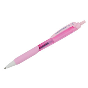 Ручка шариковая автоматическая Uni "Jetstream SXN-101-07FL" синяя, 0,7 мм, грип, розовый корпус