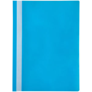 Папка-скоросшиватель пластик. OfficeSpace, А4, 120мкм, голубая с прозр. верхом