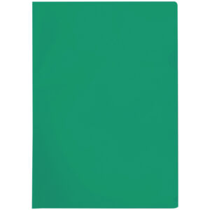 Папка-уголок OfficeSpace, A4, 100мкм, прозрачная зеленая