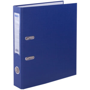 Папка-регистратор OfficeSpace, 50мм, бумвинил, с карманом на корешке, синяя