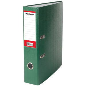 Папка-регистратор Berlingo "Standard", 70мм, бумвинил, с карманом на корешке, зеленая