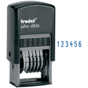 Нумератор мини автомат Trodat, 3,8мм, 6 разрядов, пластик