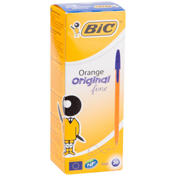 Ручка шариковая Bic "Orange" синяя, 0,8мм