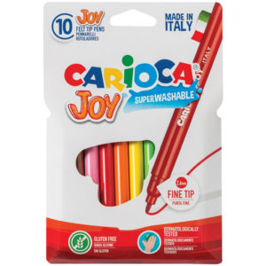 Фломастеры Carioca "Joy", 10цв., смываемые, картон, европодвес