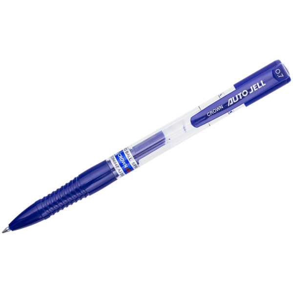 Ручка гелевая автоматическая Crown "Auto Jell" синяя, 0,7мм AJ-3000N