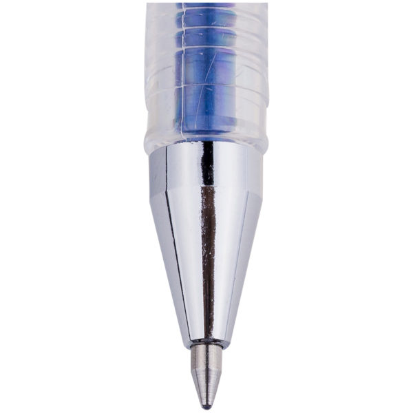 Ручка гелевая Crown "Hi-Jell Metallic" синяя металлик, 0,7мм