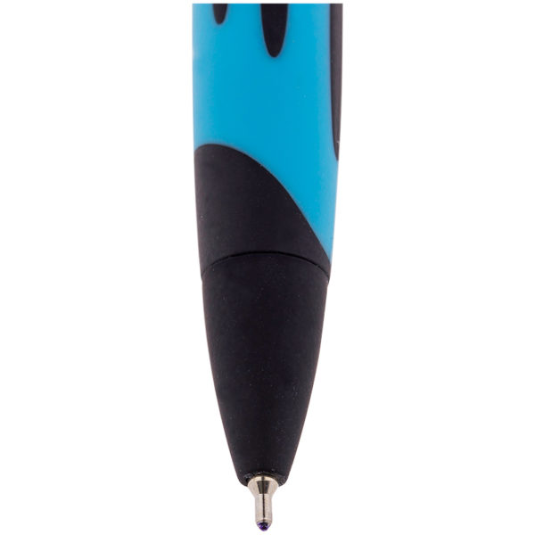 Ручка шариковая автоматическая Berlingo "ColorZone" 0,7мм, синяя, корпус ассорти