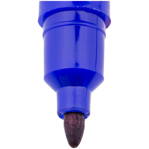 Маркер перманентный двухсторонний Luxor "150" синий, пулевидный, 0,7/1мм