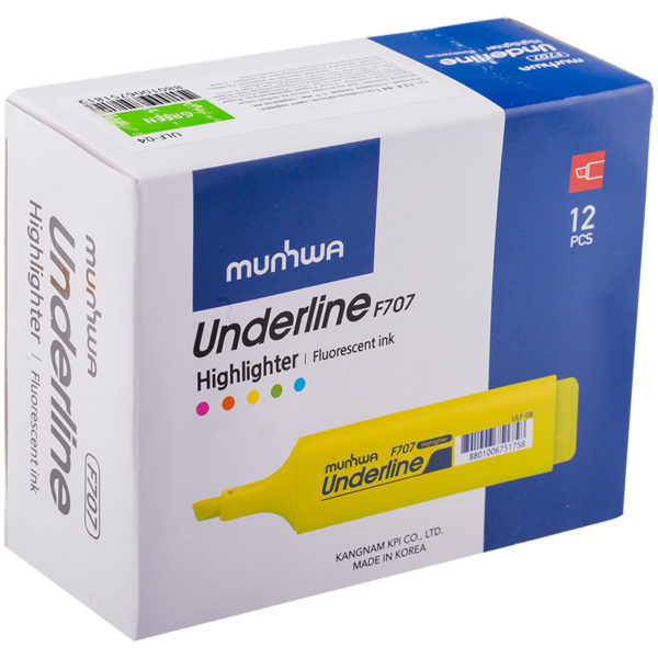 Текстовыделитель MunHwa "UnderLine" зеленый, 1-5мм