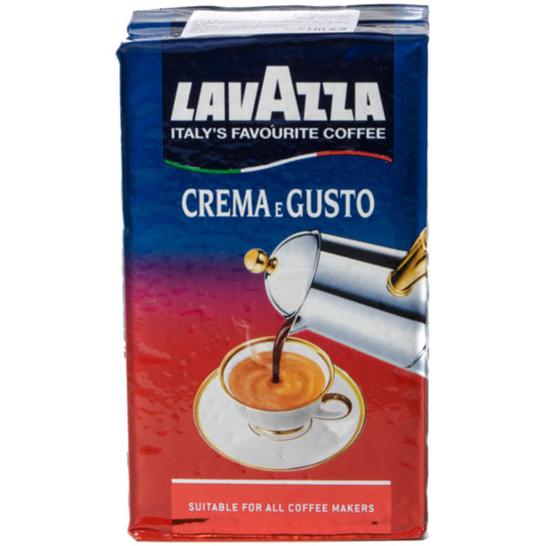 Кофе молотый Lavazza "Crema e Gusto", вакуумный пакет, 250г