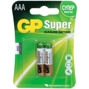 Батарейка GP Super AAA (LR03) 24A алкалиновая, BC2