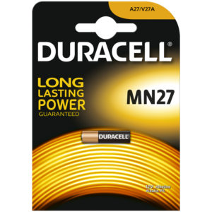 Батарейка Duracell MN27 (27A) 12V алкалиновая, 1BL