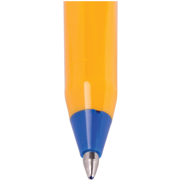 Ручка шариковая Schneider "Tops 505 F" синяя, 0,8мм, оранжевый корпус