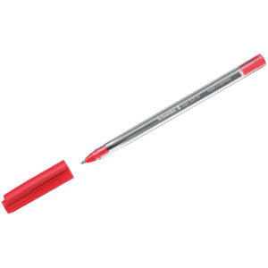 Ручка шариковая Schneider "Tops 505 M" красная, 1,0мм, прозрачный корпус