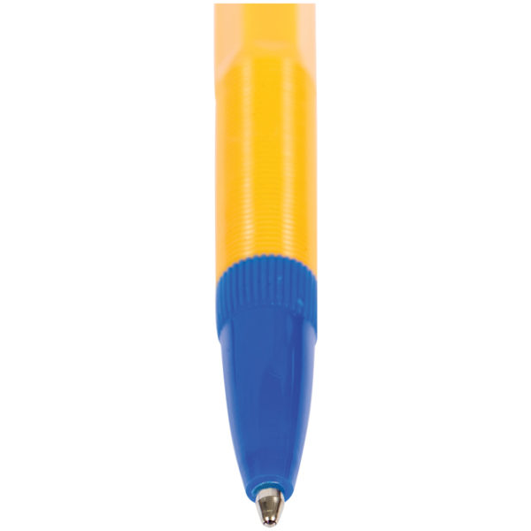 Ручка шариковая OfficeSpace "907 Orange" синяя, 1,0мм, желтый корпус