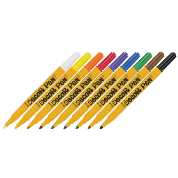Набор маркеров для декорирования Centropen "Decor Pen 2738" 09цв., пулевид, 1,5мм, картон. уп., евр.