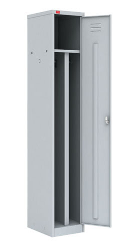 Односекционный металлический шкаф для одежды ШРМ - 21