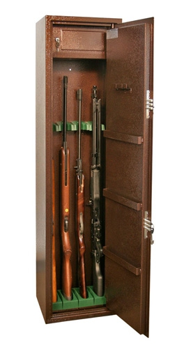 Оружейный сейф на 4 ружья КО - 033т