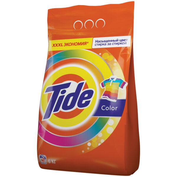 Порошок для машинной стирки Tide "Color", 6кг