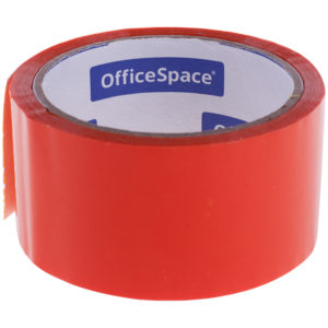 Клейкая лента упаковочная OfficeSpace, 48мм*40м, 45мкм, оранжевая, ШК