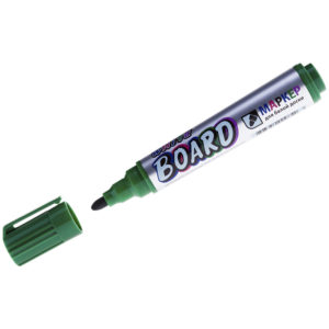 Маркер для белых досок Crown "Multi Board Comfort" зеленый, пулевидный, 3мм
