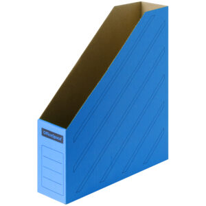 Накопитель-лоток архивный из микрогофрокартона OfficeSpace,  75мм, синий, до 700л.