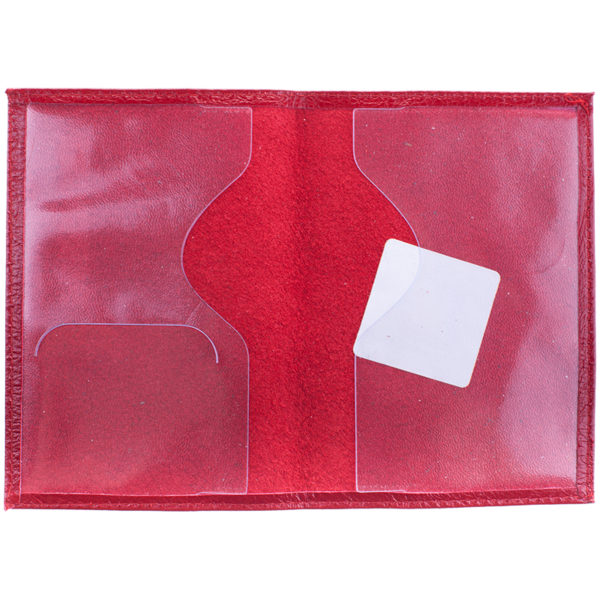 Обложка для паспорта OfficeSpace кожа тип 1, красный