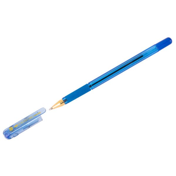 Ручка шариковая MunHwa "MC Gold" синяя, 1,0мм, грип, штрих-код