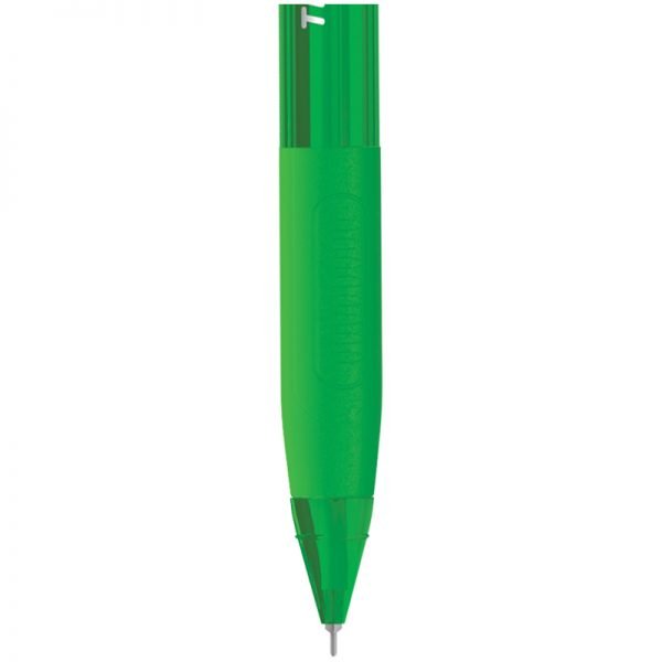 Ручка шариковая автоматическая Berlingo "Triangle 110 RT Color" синяя, 0,7мм, трехгр., игол.стержень
