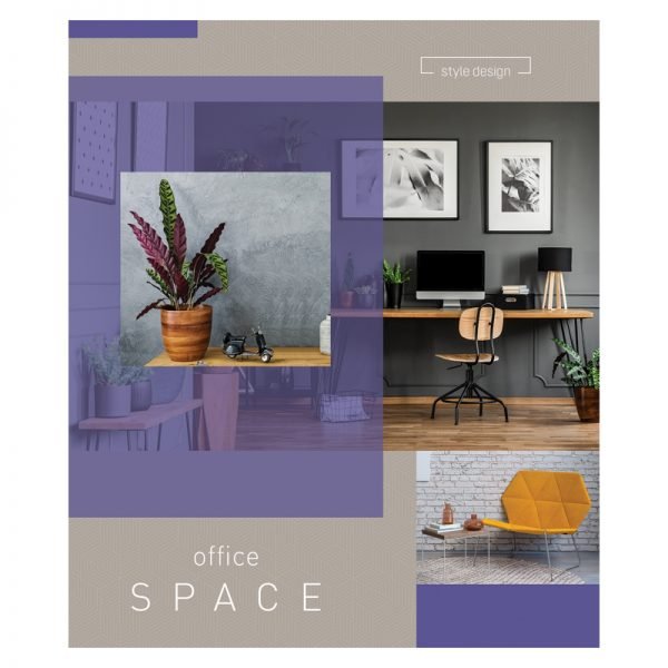 Тетрадь 60л., А5, клетка ArtSpace "Офис. Office space"