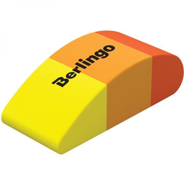 Ластик Berlingo "Fluent", фигурный, термопластичная резина, цвета ассорти, 46*20*15мм