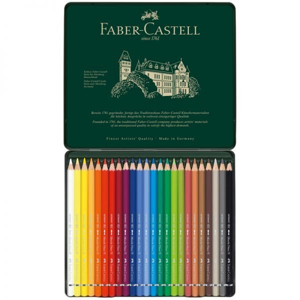 Карандаши акварельные художественные Faber-Castell "Albrecht Dürer", 24цв, метал. коробка