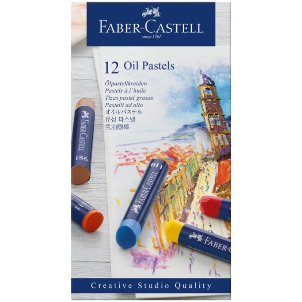 Пастель масляная Faber-Castell "Oil Pastels", 12 цветов, картон. упак.