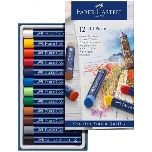Пастель масляная Faber-Castell "Oil Pastels", 12 цветов, картон. упак.