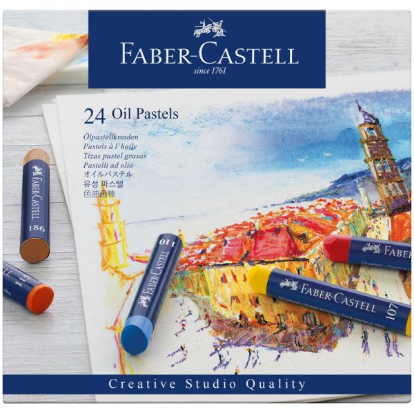 Пастель масляная Faber-Castell "Oil Pastels", 24 цвета, картон. упак.