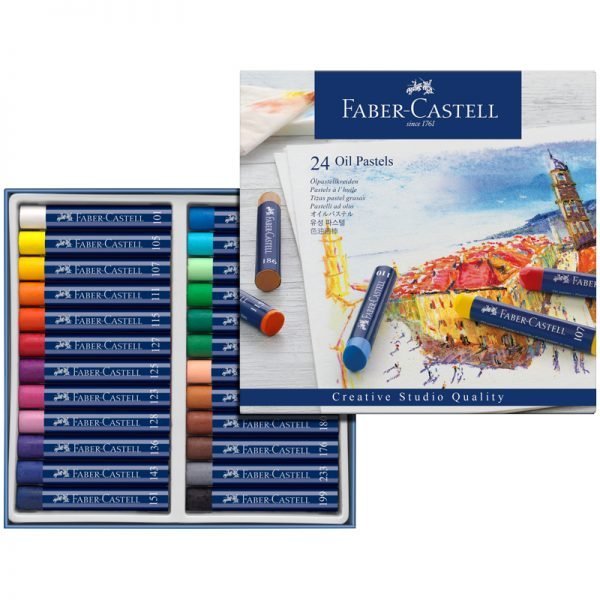 Пастель масляная Faber-Castell "Oil Pastels", 24 цвета, картон. упак.