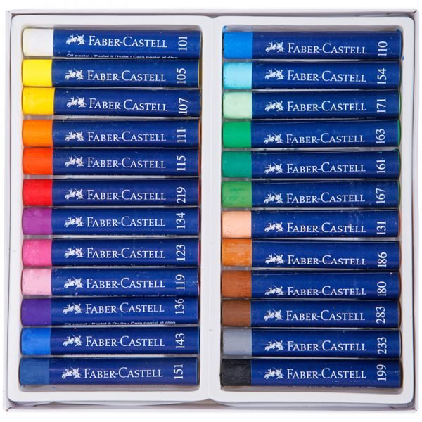 Пастель масляная Faber-Castell "Oil Pastels", 24 цвета, картон. упак.