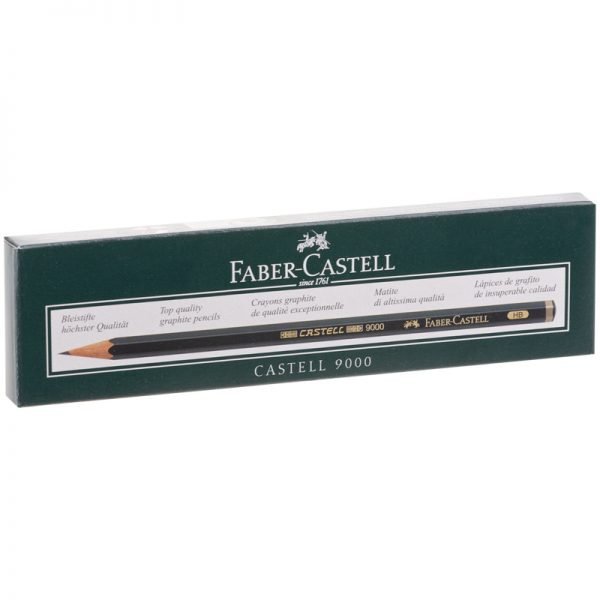 Карандаш ч/г Faber-Castell "Castell 9000" HB, заточен.