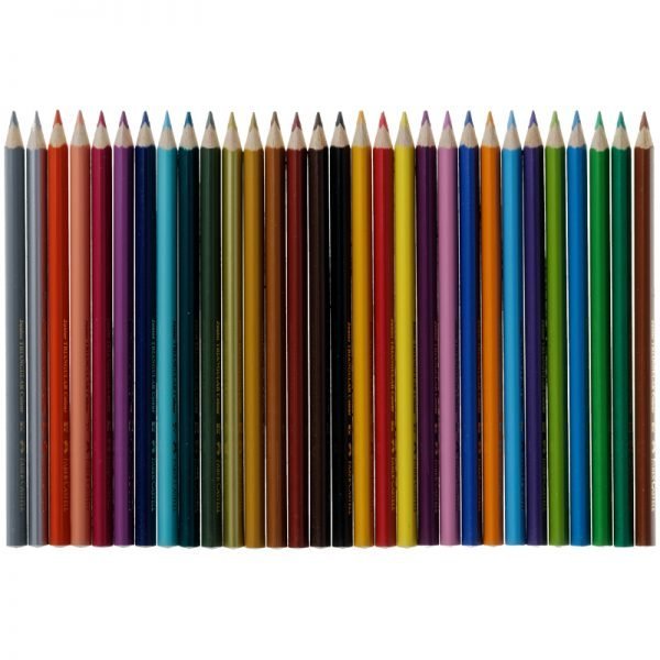 Карандаши цветные Faber-Castell "Jumbo" 30цв., трехгран., утолщ., заточен., картон, евр., с точилкой