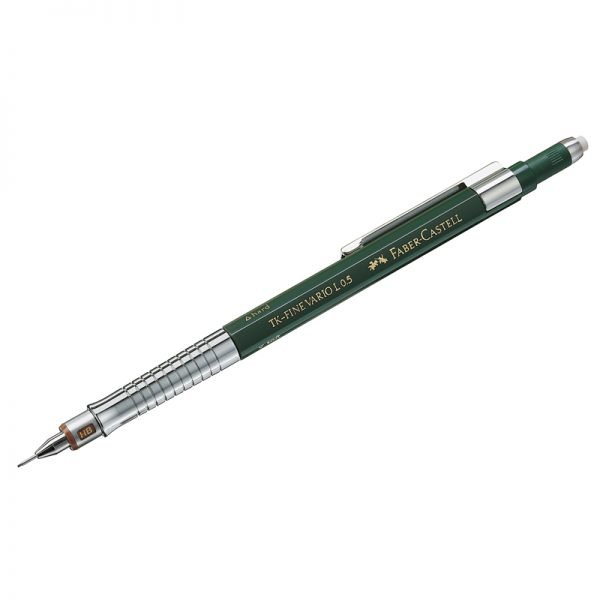 Карандаш механический Faber-Castell "TK-Fine Vario L", HB, 0,5мм, с ластиком