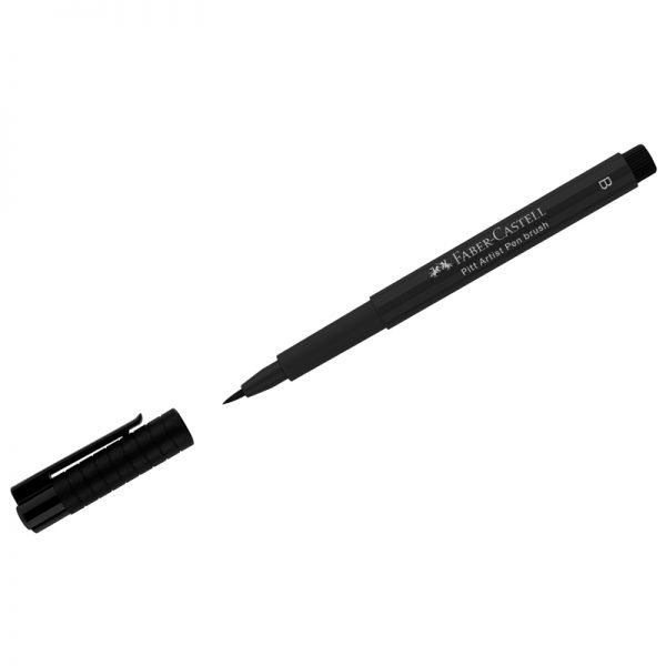 Набор капиллярных ручек Faber-Castell "Pitt Artist Pen" черные, 4шт., 0,3/0,5/0,7мм/Brush