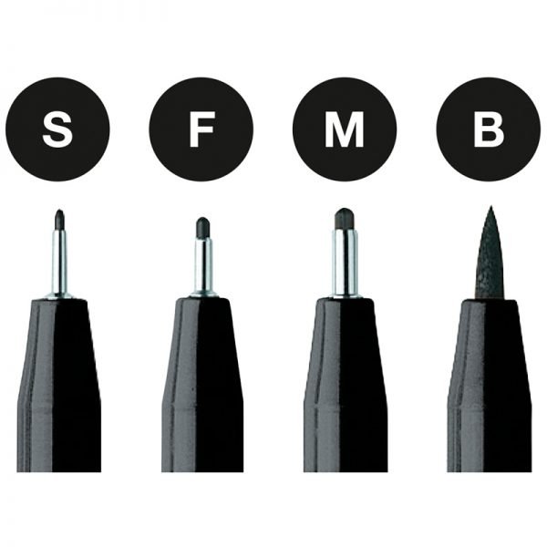Набор капиллярных ручек Faber-Castell "Pitt Artist Pen" черные, 4шт., 0,3/0,5/0,7мм/Brush
