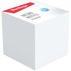 Блок для записи Berlingo "Premium", 9*9*9, белый, 100% белизна