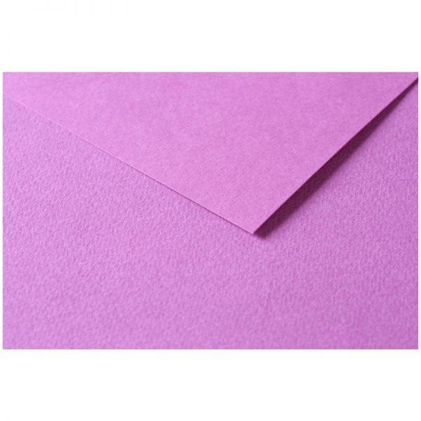 Цветная бумага 500*650мм., Clairefontaine "Tulipe", 25л., 160г/м2, сиреневый, лёгкое зерно