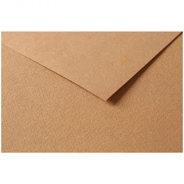 Цветная бумага 500*650мм., Clairefontaine "Tulipe", 25л., 160г/м2, светло-коричневый, лёгкое зерно