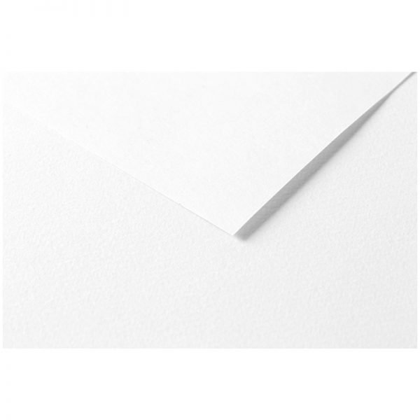 Цветная бумага 500*650мм., Clairefontaine "Tulipe", 25л., 160г/м2, белый, лёгкое зерно