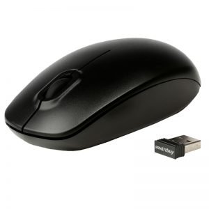 Мышь беспроводная Smartbuy One, USB, черная, 2btn+Roll