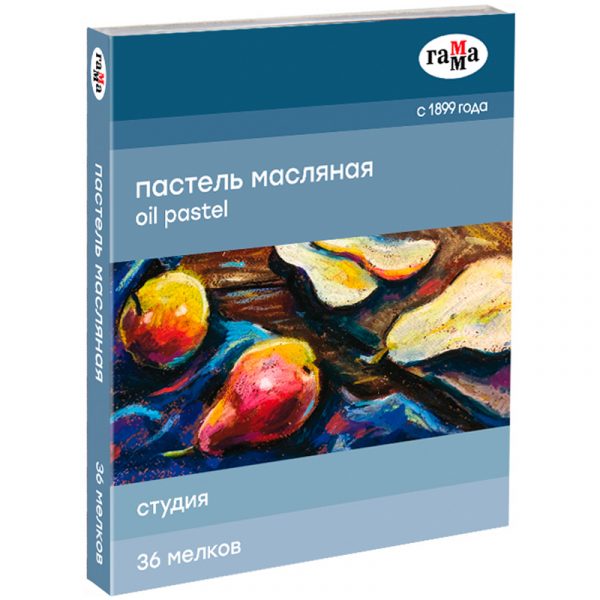 Пастель масляная Гамма "Студия", 36 цветов, картон. упак.