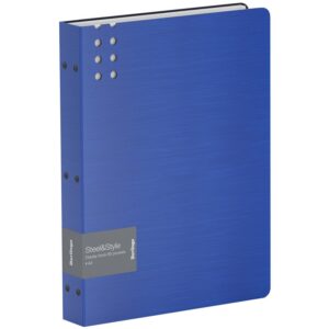 Папка с 80 вкладышами Berlingo "Steel&Style", 45мм, 1800мкм, пластик (полифом), синяя