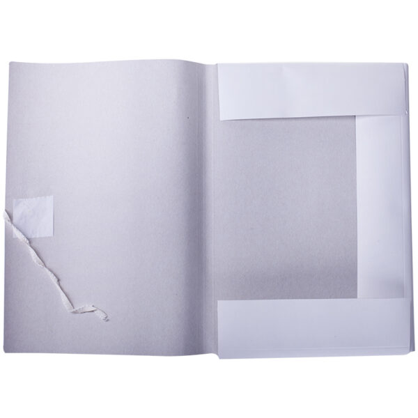 Папка для бумаг с завязками OfficeSpace, картон мелованный, 280г/м2, белый, до 200л.